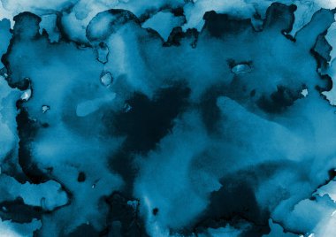 mavi mürekkep deseni lekeler, soyut arkaplan