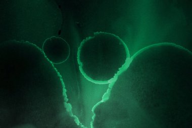 doku, arka plan yeşil mürekkep lekeleri