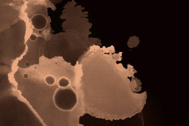 doku, arka plan kahverengi mürekkep lekeleri