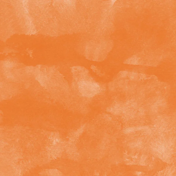 Vernice Arancione Acquerello Texture Sfondo Astratto — Foto Stock