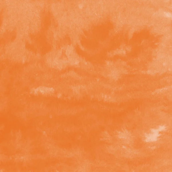Naranja Acuarela Pintura Textura Fondo Abstracto — Foto de Stock