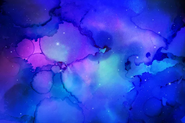 Multicolor Ink Space Texture Abstract Background — Stock Photo, Image