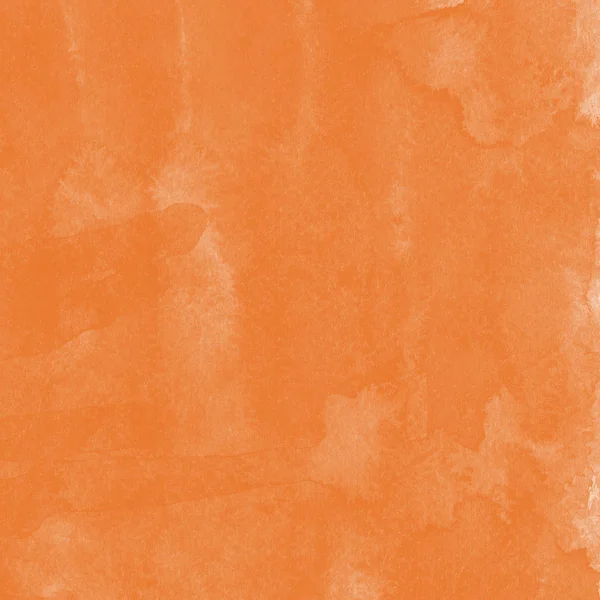 Oranje Aquarel Verf Textuur Abstracte Achtergrond — Stockfoto