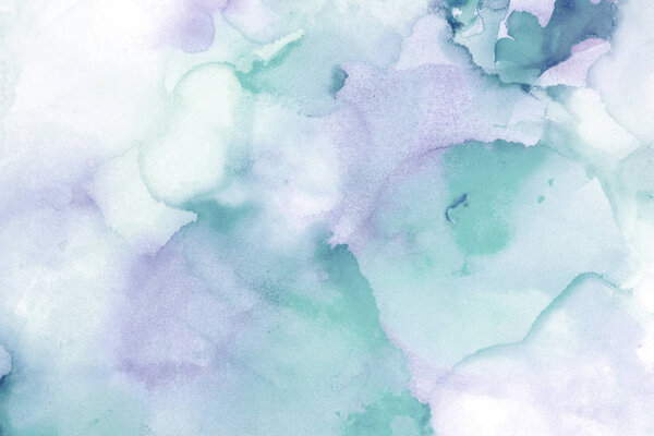 разноцветный абстрактный фон с текстурой акварельной краски
