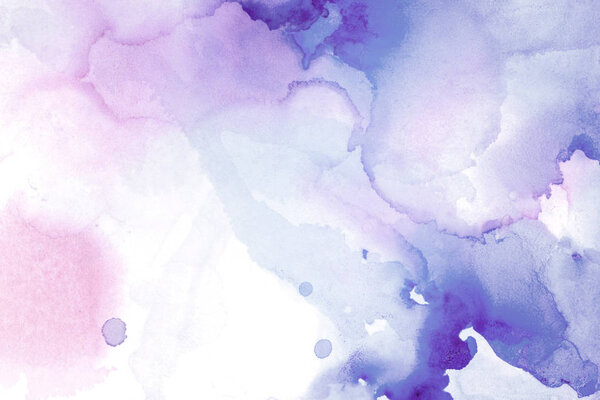 разноцветный абстрактный фон с текстурой акварельной краски
