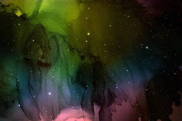 Textura Espaço Tinta Multicolor Fundo Abstrato — Fotografia de Stock