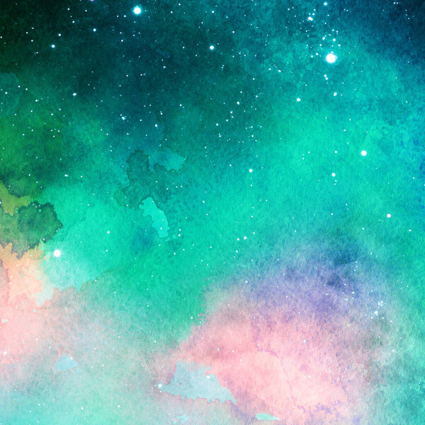 Multicolor ink space texture, abstract background
