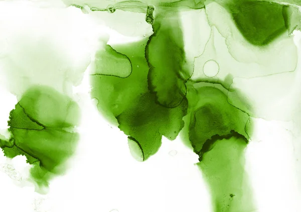 green ink stains texture, abstract background