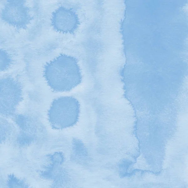 蓝色水彩画纹理 抽象背景 — 图库照片