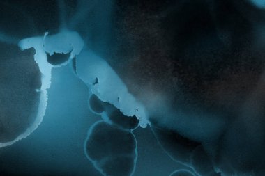 mavi mürekkep deseni lekeler, soyut arkaplan