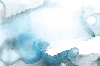 mavi mürekkep deseni lekeler, soyut arkaplan