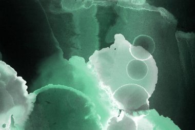 doku, arka plan yeşil mürekkep lekeleri