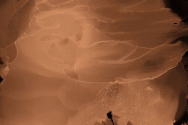 doku, arka plan kahverengi mürekkep lekeleri