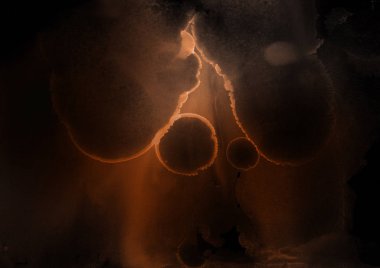 doku, arka plan kahverengi mürekkep lekeleri