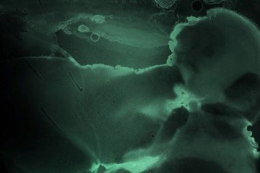 doku, arka plan yeşil mürekkep lekeleri