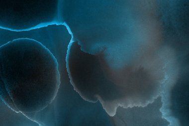 mavi mürekkep deseni lekeler, soyut arkaplan