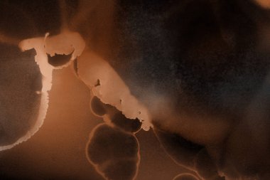 doku, arka plan kahverengi mürekkep lekeleri