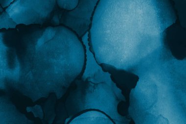 mavi mürekkep deseni lekeler, soyut arkaplan