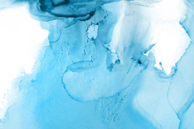 mavi mürekkep deseni lekeler, soyut arkaplan