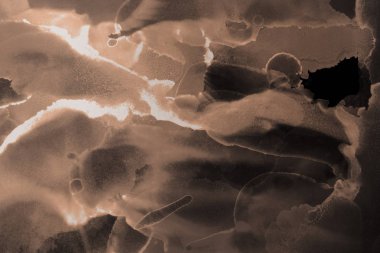 doku, arka plan kahverengi mürekkep lekeleri