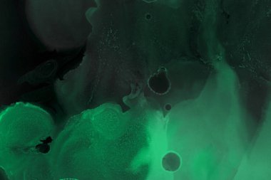 doku, arka plan yeşil mürekkep lekeleri