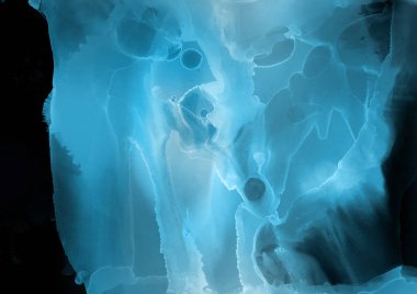 mavi mürekkep deseni lekeler, soyut arkaplan