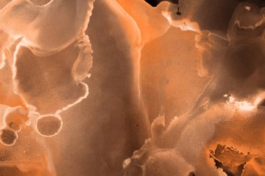 doku, arka plan kahverengi mürekkep lekeleri