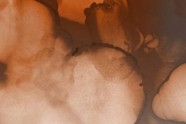 doku, arka plan kahverengi mürekkep lekeleri