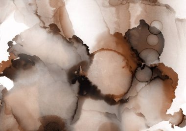 doku, arka plan kahverengi mürekkep lekeleri