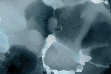 mavi mürekkep deseni lekeler, soyut arkaplan