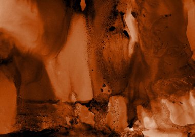 doku, arka plan kahverengi mürekkep lekeleri