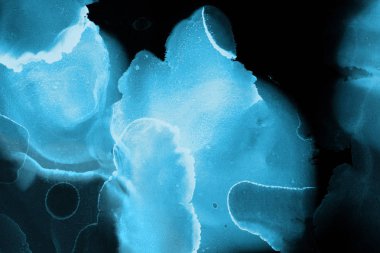 mavi mürekkep deseni lekeler, soyut arkaplan