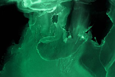 doku, arka plan yeşil mürekkep lekeleri