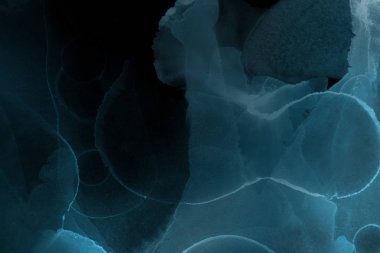 mavi mürekkep deseni lekeler, soyut arkaplan