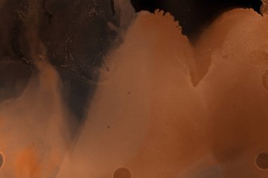 doku, arka plan kahverengi mürekkep lekeleri