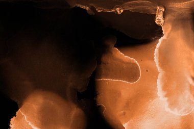 doku, arka plan kahverengi mürekkep lekeleri