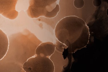 doku, arka plan kahverengi mürekkep lekeleri