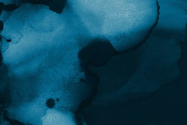 mavi mürekkep deseni lekeler, soyut arkaplan