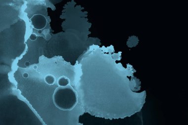 mavi mürekkep deseni lekeler, soyut arkaplan