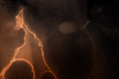 doku, arka plan kahverengi mürekkep lekeleri