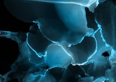 mavi mürekkep deseni lekeler, soyut arkaplan