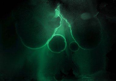 doku, arka plan yeşil mürekkep lekeleri