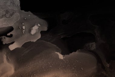 doku, arka plan kahverengi mürekkep lekeleri