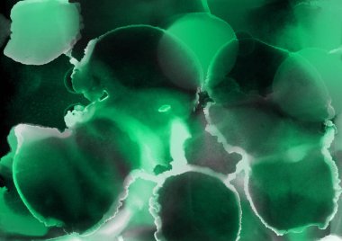 doku, arka plan yeşil mürekkep lekeleri