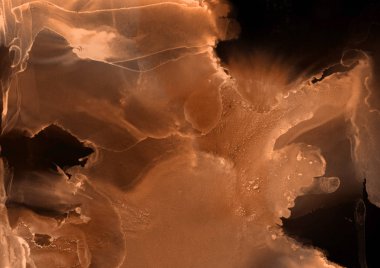 doku, arka plan kahverengi mürekkep lekeleri