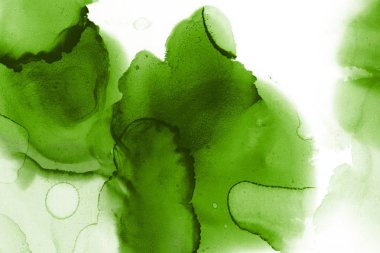 doku, arka plan yeşil mürekkep lekeleri