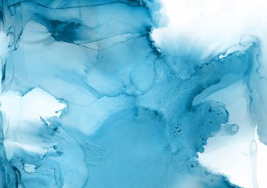 mavi mürekkep deseni lekeler, soyut arkaplan