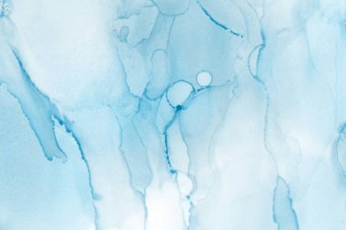 mavi mürekkep deseni lekeler, soyut arkaplan