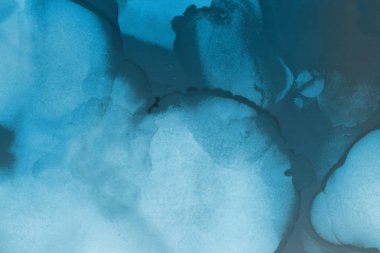 mavi mürekkep deseni lekeler, soyut arkaplan