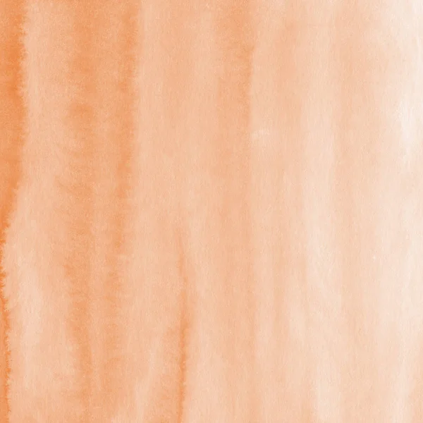 Orange Aquarellfarbe Textur Abstrakter Hintergrund — Stockfoto